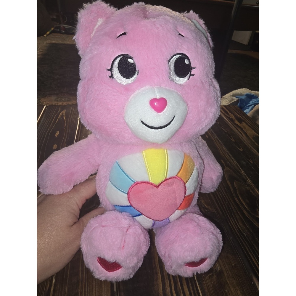 Care Bears TARGET Exclusive HOPEFUL HEART BEAR Plush RAINBOW Pink 2021 Valentine
